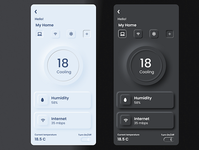 My neumorphism design. 3d animation app branding design graphic design illustration logo motion graphics typography ui ux