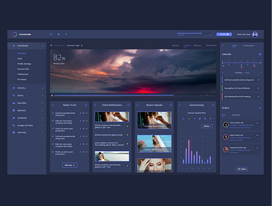 Fixagramm [Dashboard for photographers] app clean dailyui dark app dark mode dark ui dashboad design eugene flat liahor madewithxd minimal photo photo dashboard typography ui ux web website