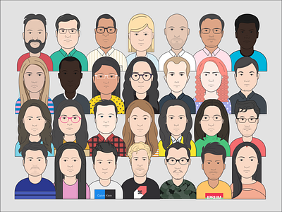 Team Avatar avatar character globalteam illustration oneteam team texture vector