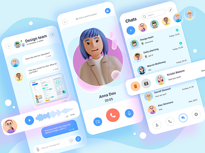 Messaging app. Daily UI Challenge 013