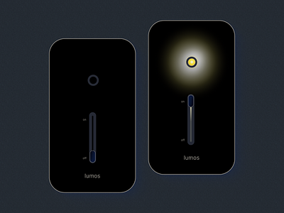 On/Off Switch | Daily UI 015 015 daily dailyui dark figma flashlight lamp light lumos mobile mobile app on off swich onoff swich torch turn off turn on ui