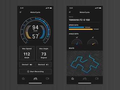 UI Challenge #5/365 ai app app dashboard bike challange design icon interface ios sketch ui uiux