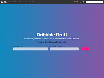 2 Invites dribbble invites invitation invite scenery ui design