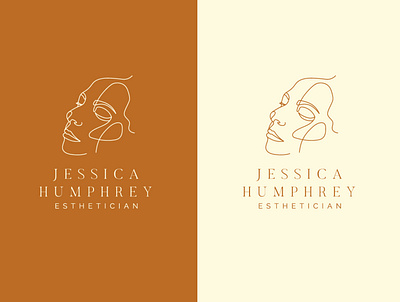 LOGO_Jessica Humphrey Esthetician branding desert design esthetician graphic design illustration line art logo simple