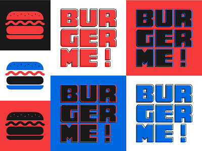 BURGER ME!_Logo Design bold branding burger carnivore dark design graphic design illustration logo packaging restaurant