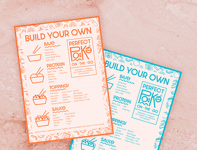 #THEBRIEFCOLLECTIVE branding delicious design graphic design logo menu packaging poke poke bowl