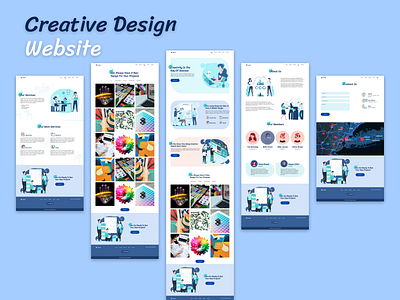 Creative Design Website design landing page landing page design ui ui ux designer user experience user interface ux web web design website website design