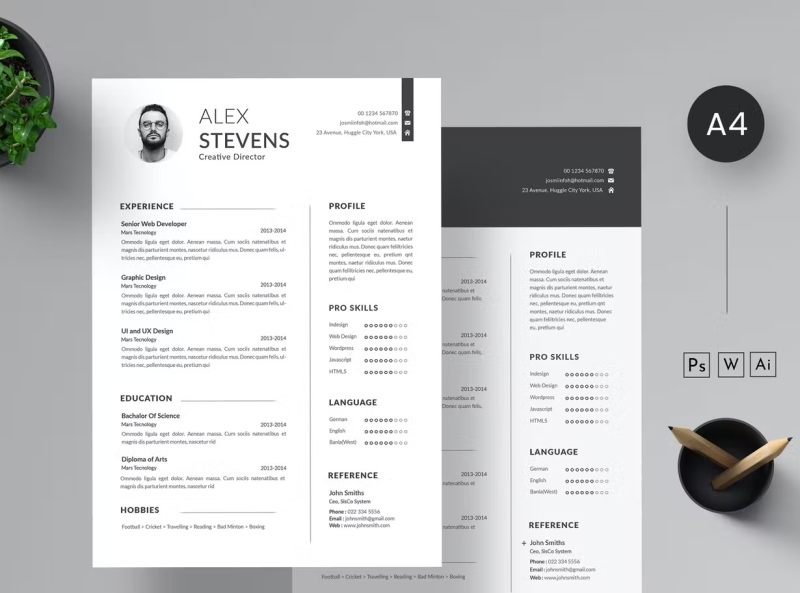 CV Resume by Resume Templates on Dribbble