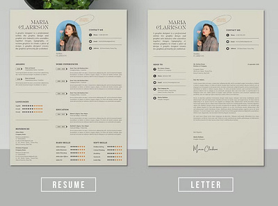 CV Resume Template branding curriculum vitae cv resume cv template design illustration job resume cv resume design