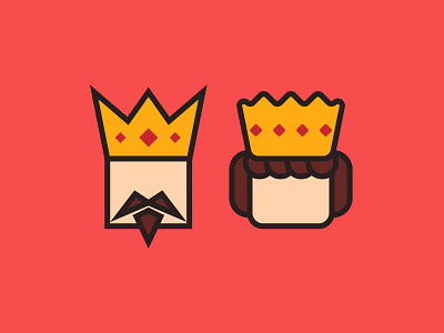 King and Queen box icon king queen royal