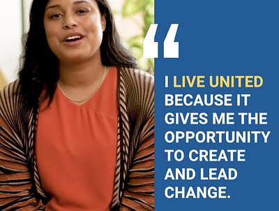 United Way: "I Live United Because" ad campaign animation graphic design video