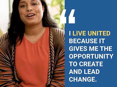 United Way: "I Live United Because" ad campaign