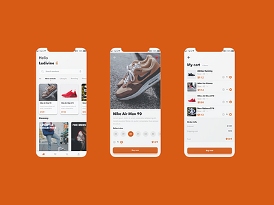 SNEAKERS APP - MOBILE APPLICATION application design figma interface mobile sneakers ui