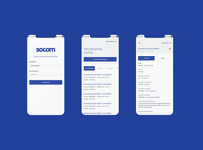 SOCOM LUXEMBOURG - APPLICATION application design figma mobile ui