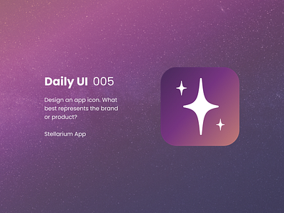 Daily UI 005 - App Icon Stellarium appicon dailyui design designui redesign ui uidesign