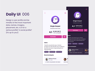 Daily UI 006 - Perfil de Usuário