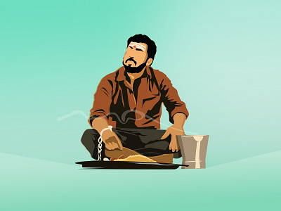 Movie Character Illustration - 100 post challenge - Post - 4 branding caricature characterart chennai designer design digitalart flat illustration interactions logo mobile ui uiux