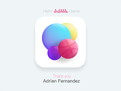 Hello Dribbble Game debuts first shot icon invitation invite