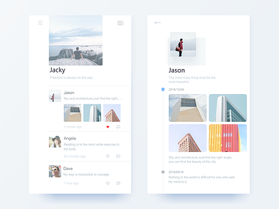 Lightweight Social App Concept Design