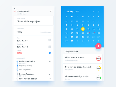 Project Management Ui concept 02