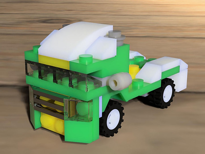 Lego 6910 truck 3d 3d model design fusion 360 lego render