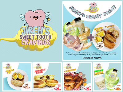 Jireh's Sweet Tooth Cravings adobe photoshop food photography illustration menu product shoot