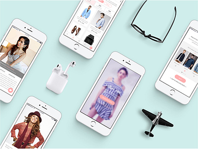 Fashion Styling App app design dribbble shot fashion mobile app mobile ui ui design