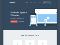 Home page for a design agency.