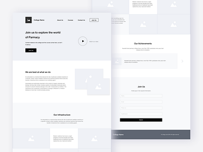 Home Page Wireframe