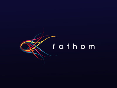 Fathom fish logo printing water