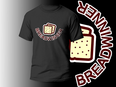 Breadwinner Shirt branding design graphic design illustration typography ui