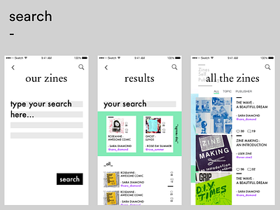 App · Zines (WIP)