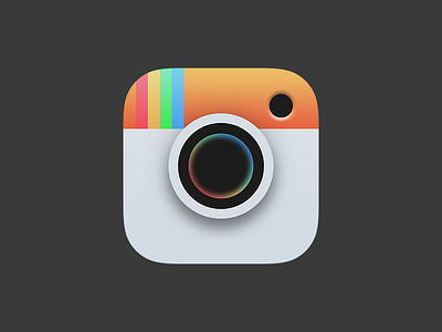 Another option. Not better, just different. app icon illustration instagram ios logo rebrand sketch