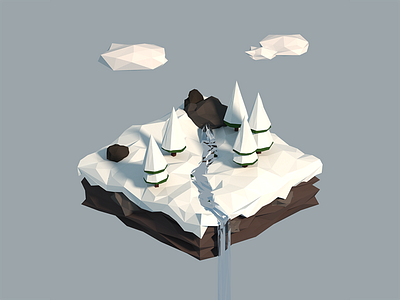 Low Poly Piece Of Winter