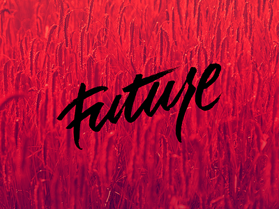 'Future' I brush pen font future handlettering illustration lettering photo photoshop type typography