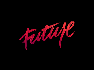 'Future' II brush pen font future handlettering illustration lettering photo photoshop type typography