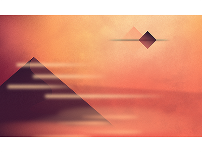 Desert Moons abstract atmosphere colorful flat gradient illustration illustrator minimal mood photoshop space vector