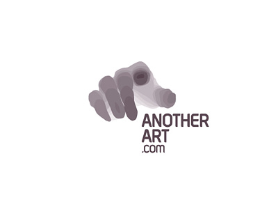 AnotherArt Logo branding dynamic hand identity layers logo spots