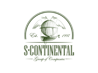 S-Continental balloon logo ship travel wings