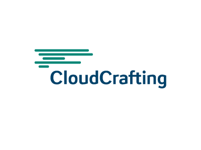 CloudCrafting app cloud code internet lettering lines logo sky web