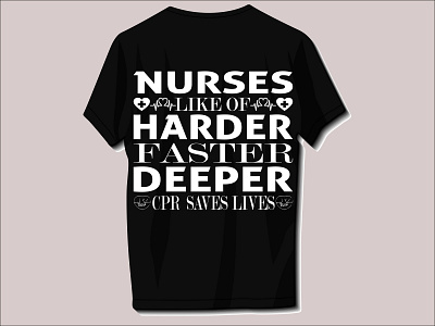 Nurse T-Shirt Design branding design graphic design hospital illustration logo nurse t shirt typography vector