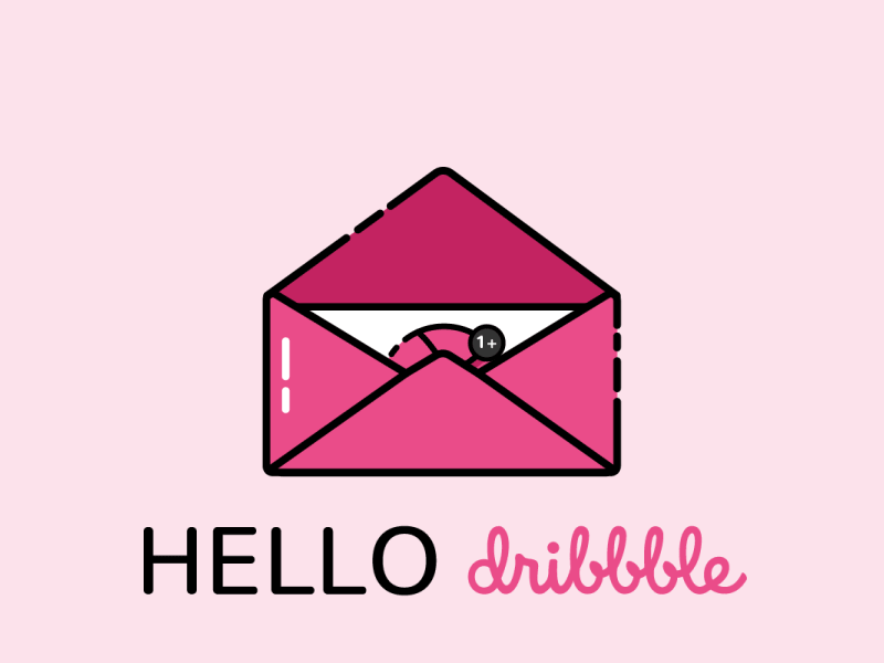 Hello Dribble! animation debute debutes dribble gif invite