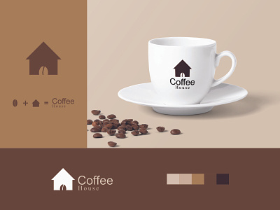 Coffee House Logo app app logo best dribble shot best logo branding coffee coffee bean coffee cafe coffee cafe logo coffee cup coffee house logo coffee logo design graphic design logo tea logo