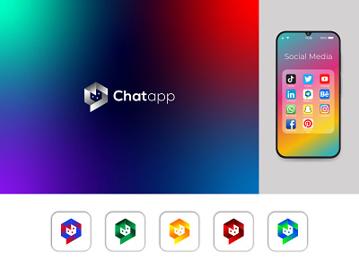 Chat app logo design