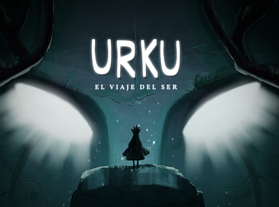 Cover of "Urku, the journey of being" 2D Game digital art digital painting fantasy illustration lighting