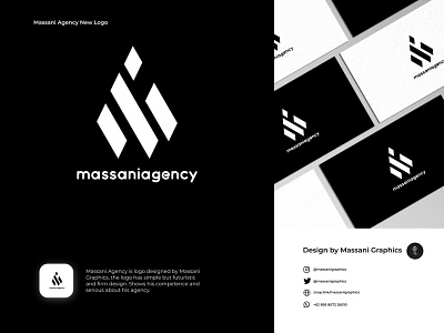 Elegant Agency Logo "massaniagency" agency branding design designer logo