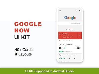 Wsdesign - Google Now UI KIT android studio cards google google now material design uikit