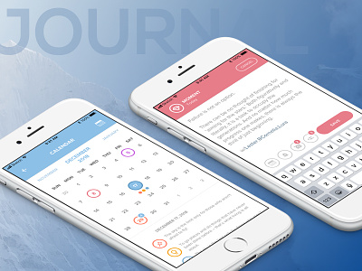 Journal personal progress tracking app login mainpage multiple personal selection tracking ui