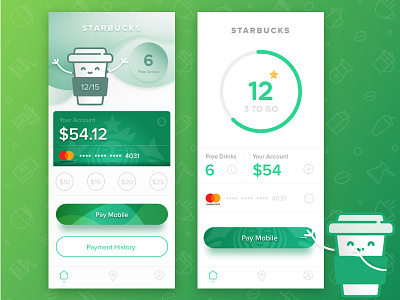 Starbucks App account app ios mobile order pay starbucks ui ux
