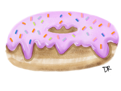 Party donut! apple pencil design graphic design illustration ipad procreate